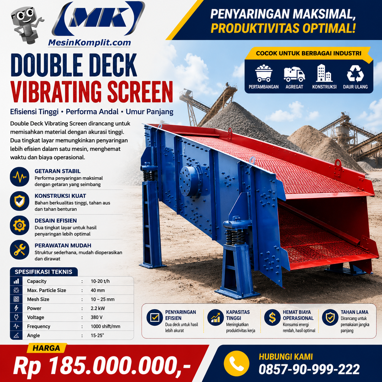 Vibrating Screen Dou...